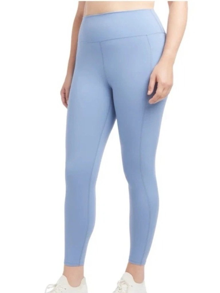 Nwt Danskin Women's L Blue Lightweight Tight Nylon/Spandex Leggings
